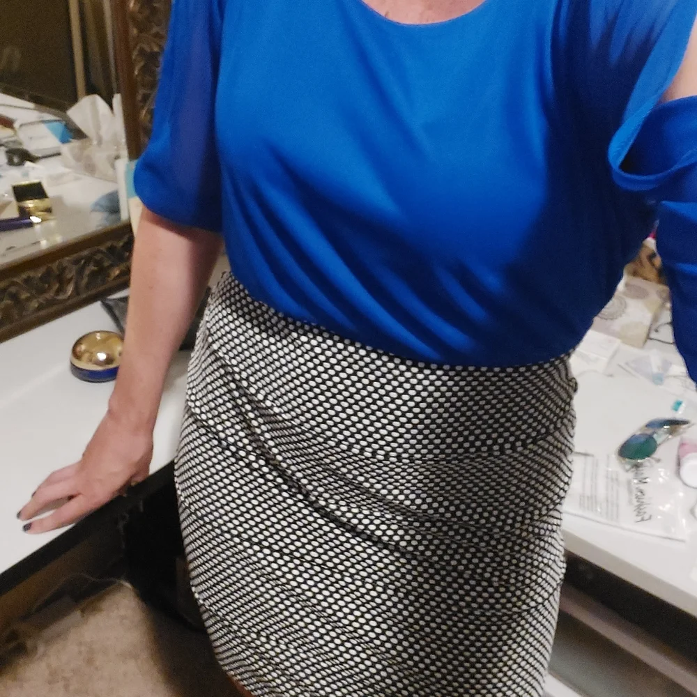 Women's Blue Fitted Dress size 6 - Picture 9 of 11